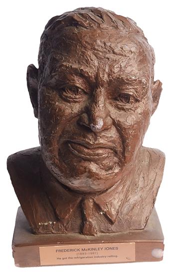 (ART.) HARDISON, INGE. Three sculpted heads of Norbert Rillieux, Mathew Henson and Frederick McKinley Jones, three outstanding African